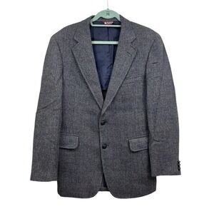 Jos.A Bank Wool Blazer‎ Sports Coat Men Size L Single Breast 2 Button Multi Blue